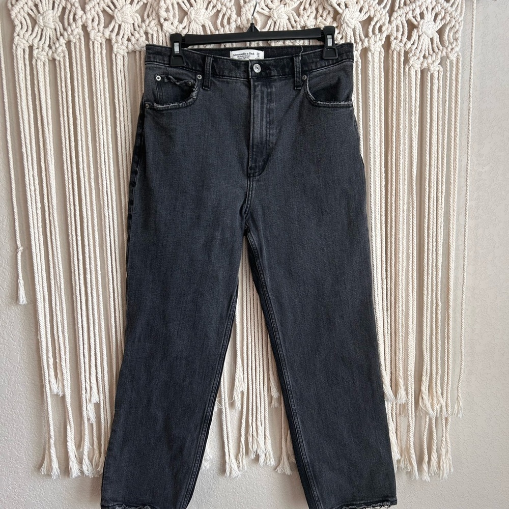Abercrombie & Fitch The Ankle Straight Ultra High Rise Jeans Size 29 Short (8)